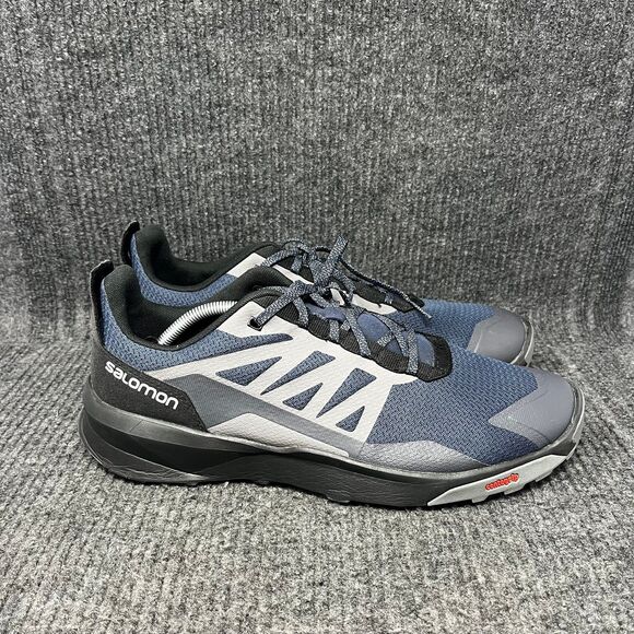 Salomon Patrol Hiking Trail Athletic Shoes Black Blue Grey Mens Size 13 416787‎